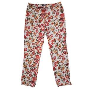 Charter Club Floral Classic Straight Leg Preppy 12P Cottagecore Cabincore